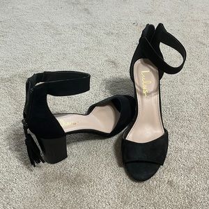 Black heel sandal